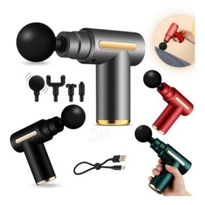 Massageador Elétrico Portátil B-max COM 4 CABEÇAS DE MASSAGEM