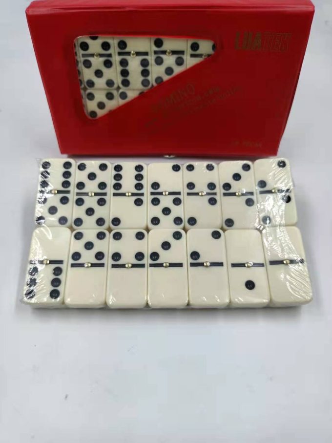 Jogo De Domino Double Six Profissional Osso Estojo C/28 Peças TOP Jogador Jogar