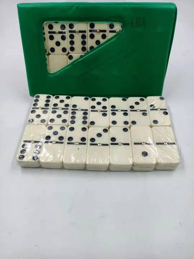 Jogo De Domino Double Six Profissional Osso Estojo C/28 Peças TOP Jogador Jogar