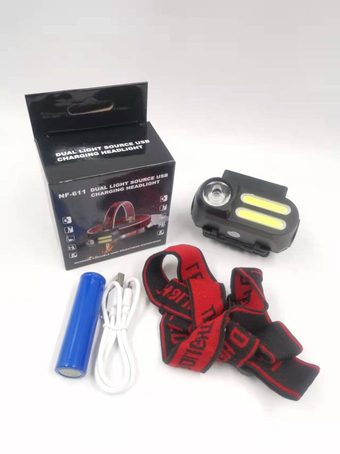 Lanterna Tatica 3 LED 1800l Cabeça Recarregavel T6  Luz Branca 0005 - Image 5