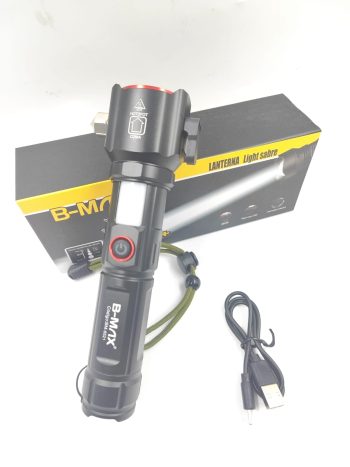 Lanterna Led Potente Tática Quebra Vidro Lâmina Corta Cinto