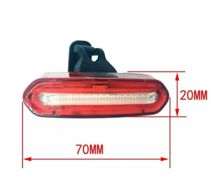 Bike Bicicleta LED 3 Cores Sinalizador Traseiro Farol Led Luz Segurança Pressione e segure por 3-5 segundos para liga HZ-03-3018