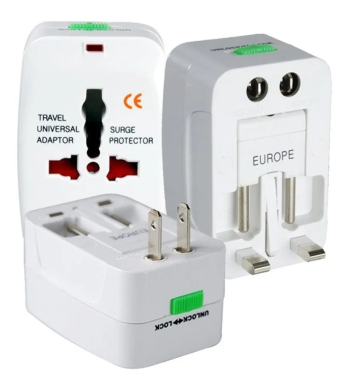 Adaptador Tomada Universal Internacional LELONG Uk EUA Europa Asia
