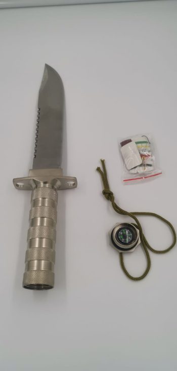 Faca Tática  Combate Militar Sobrevivência Com Bainha