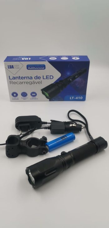 Lanterna LED Verde Militar Camping LUATEK