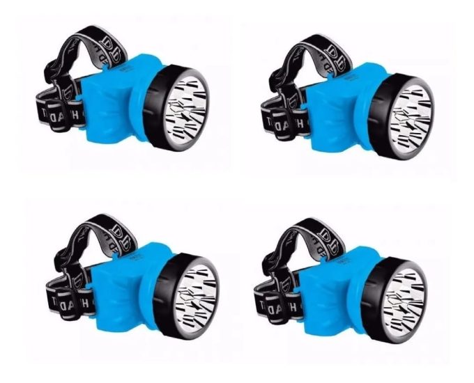 Lanterna De Cabeça 12 Leds Recarregável Dp Caça Pesca