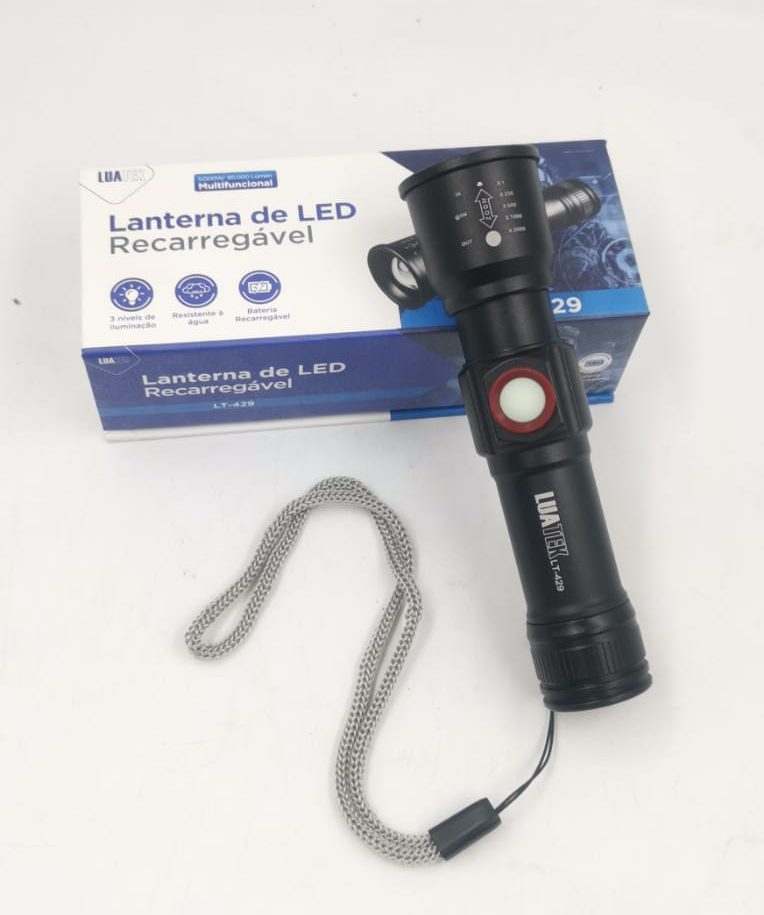 Mini Lanterna Tatica Super Potente Pequena Usb Recarregável