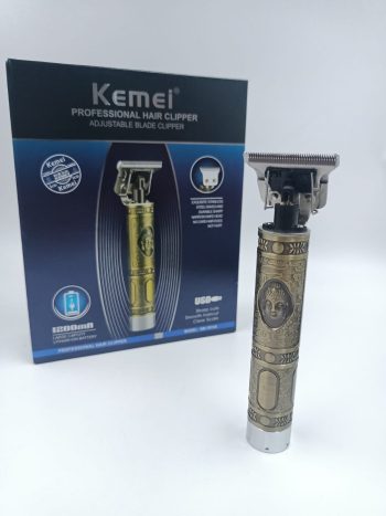 Máquina de Acabamento Vintage Skeleton Kemei 1974a Bivolt Sem Fio