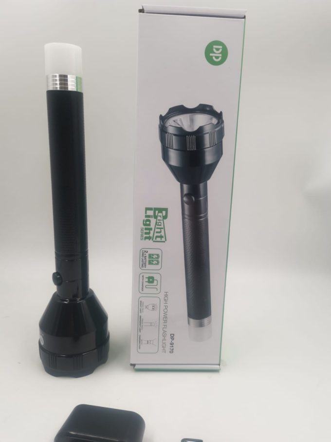 Lanterna Com 2 Leds Holofote Super Potencia 80w Grande