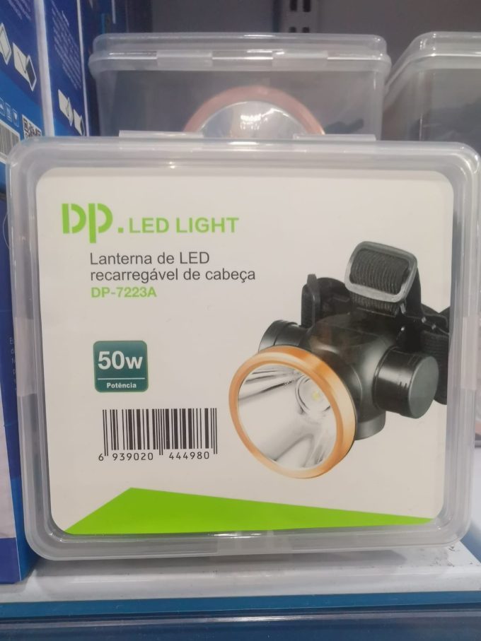 Lanterna de Cabeça Recarregável DP LED 50w