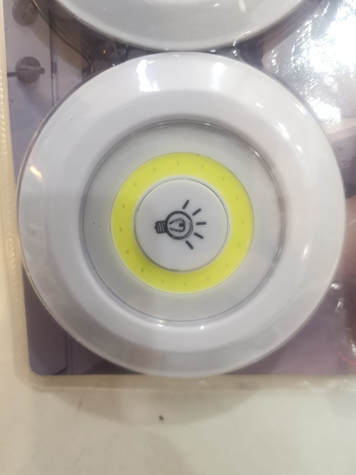 Luminária Kit 3 Lâmpada Led Spot Sem Fio Controle Remoto