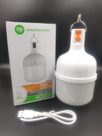 Luminaria Led Lampiao 38w Recarregavel Portatil Acampamento dp-7813