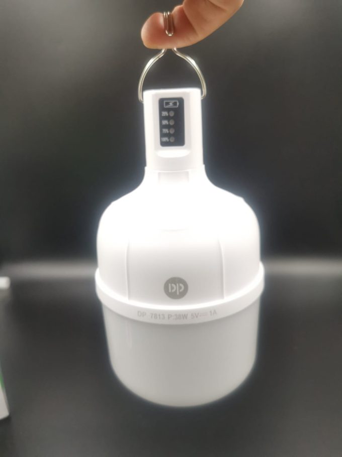 Luminaria Led Lampiao 38w Recarregavel Portatil Acampamento dp-7813