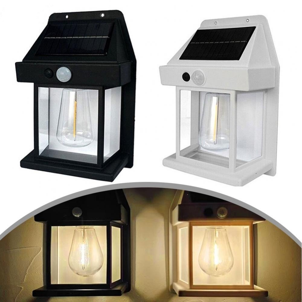 Luminaria Solar Com Movimento Sensor Luz De Parede Lâmpada LED, 3 Modos De Iluminação, Energia Solar À Prova D'água Para