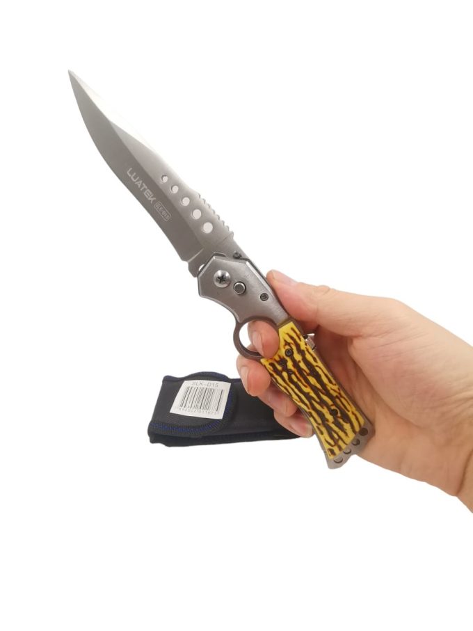 Canivete Tático Militar Automático Saque Rápido 24.9cm Pesca Camping Trilha - Image 2