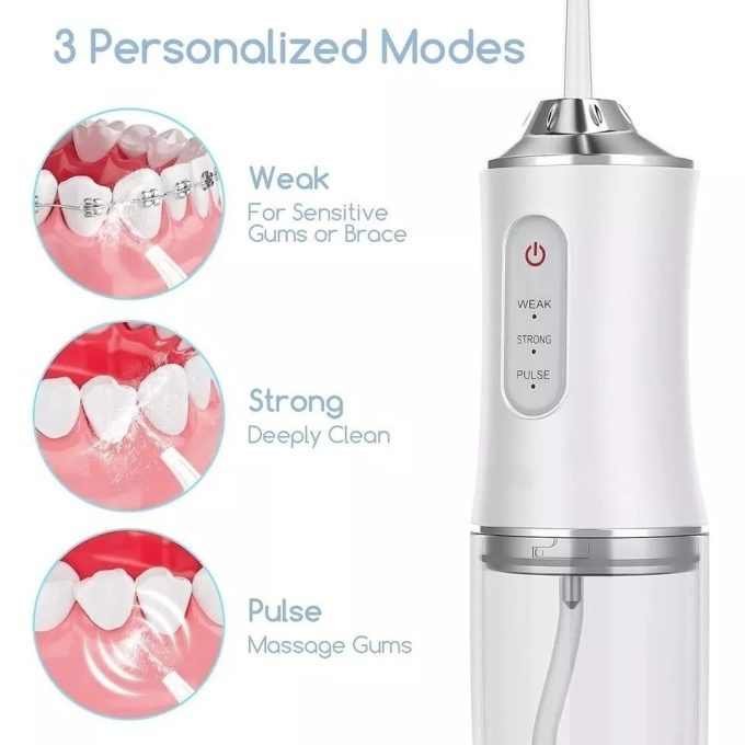 Irrigador Bucal Usb Água Branqueadora Dental Jato De Água / Fio Dental / Limpador De Dentes / recarregavel