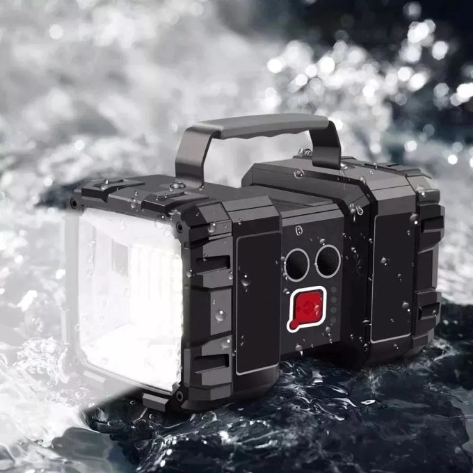 Holofote Multifunção Alcance 8000mah Lanterna  Monster