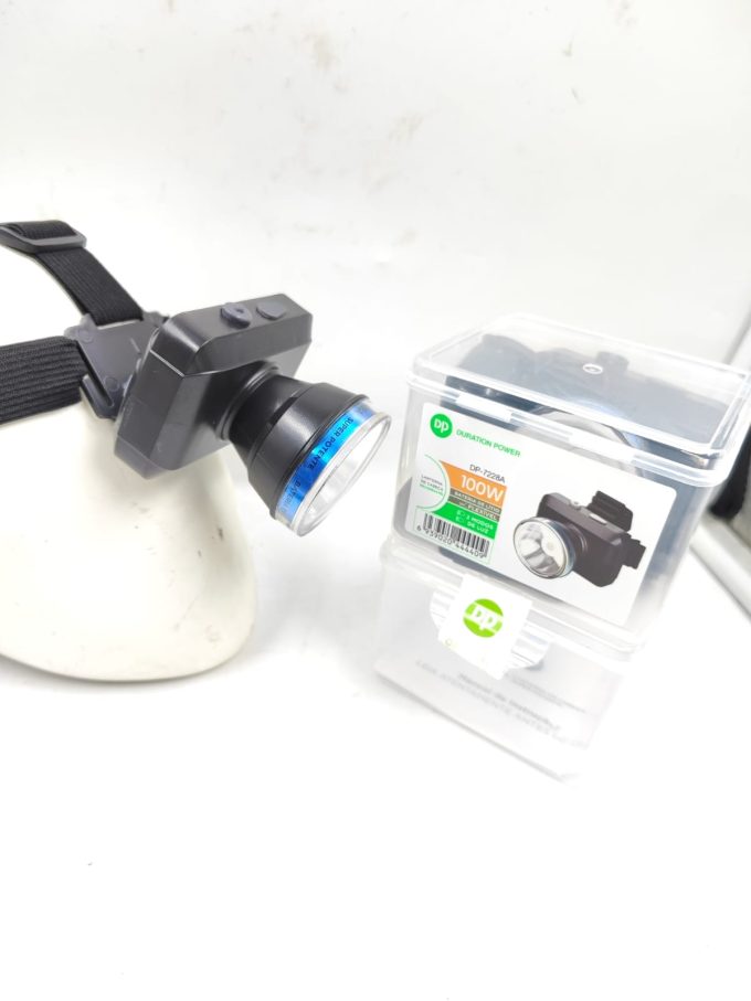 Lanterna de Cabeça Recarregável DP LED DP-7229A 100W