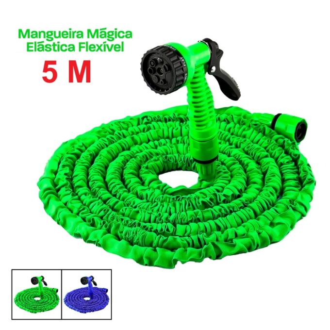 Mangueira Magica 5M Flexivel Irrigação E 7 Tipos De Jato - Image 4