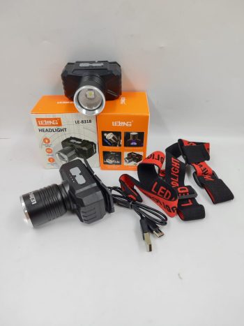 Lanterna Recarregável de Cabeça LE-8318 - Lelong