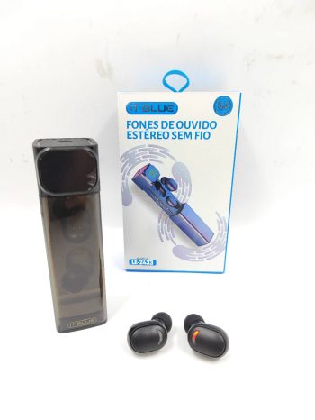 Fone De Ouvido Sem Fio Bluetooth Touch Com Case Visor