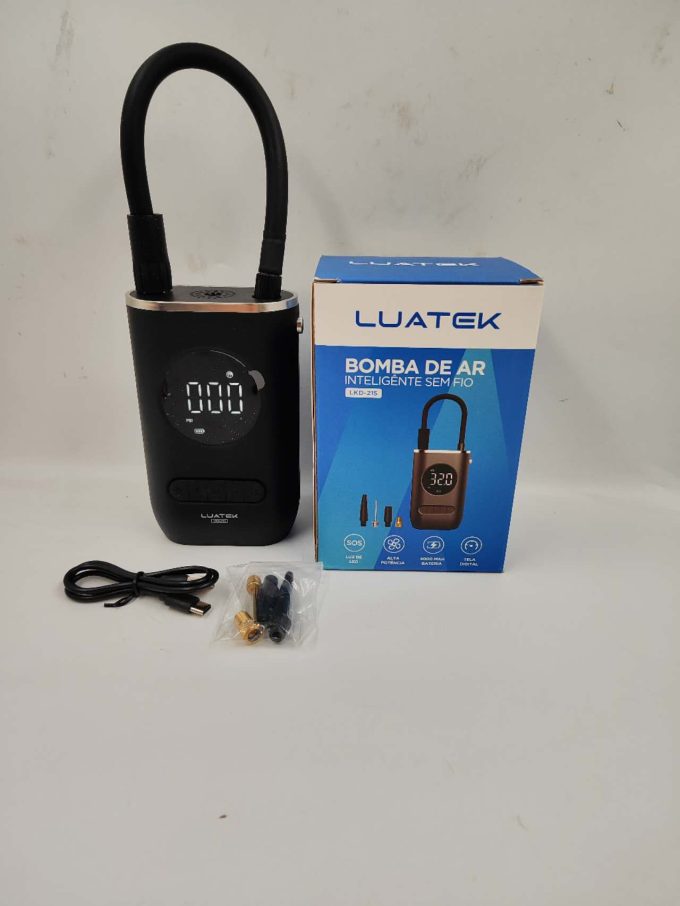 Mini Compressor de Ar Portatil Recarregavél Digital USB Calibrador Pneu Envio Imediato 215 - Image 8