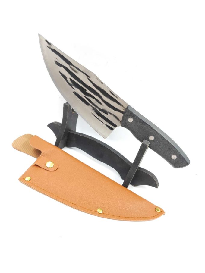 Faca Forjado Artesanal Rustico Com Bainha Churrasco Desossar Carne Camping Chefe de Cozinha
