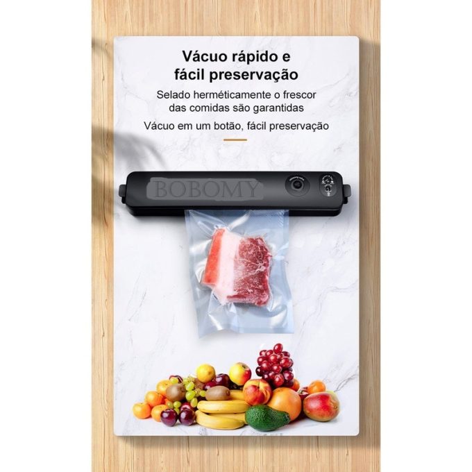 Cozinha Seladora plástico Alimentos vacuo embalagem manual 110V - Image 4
