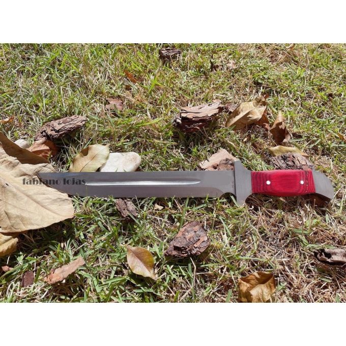 Faca Militar Tática Caça Pesca Camping Aço Inox HZ-06-0254
