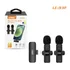Microfone De Lapela Sem Fio Duplo Profissional Lelong Le932 para iphone