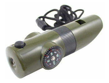 Apito De Sobrevivência De Emergência Multifuncional Para Ferramenta De Acampamento E Caminhada Ao Ar Livre 7 em 1 LK-034