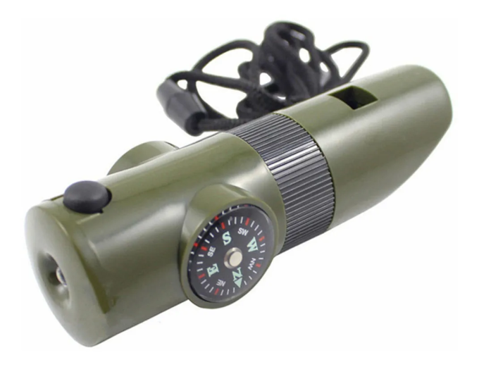 Apito De Sobrevivência De Emergência Multifuncional Para Ferramenta De Acampamento E Caminhada Ao Ar Livre 7 em 1 LK-034