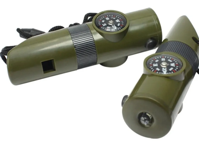 Apito De Sobrevivência De Emergência Multifuncional Para Ferramenta De Acampamento E Caminhada Ao Ar Livre 7 em 1 LK-034 - Image 16