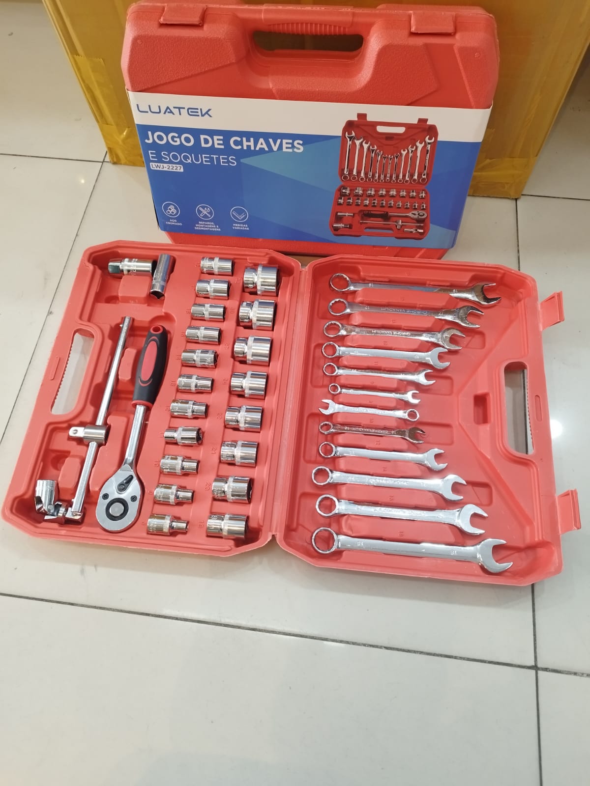 jogo de chaves e soquetes LWJ-2227