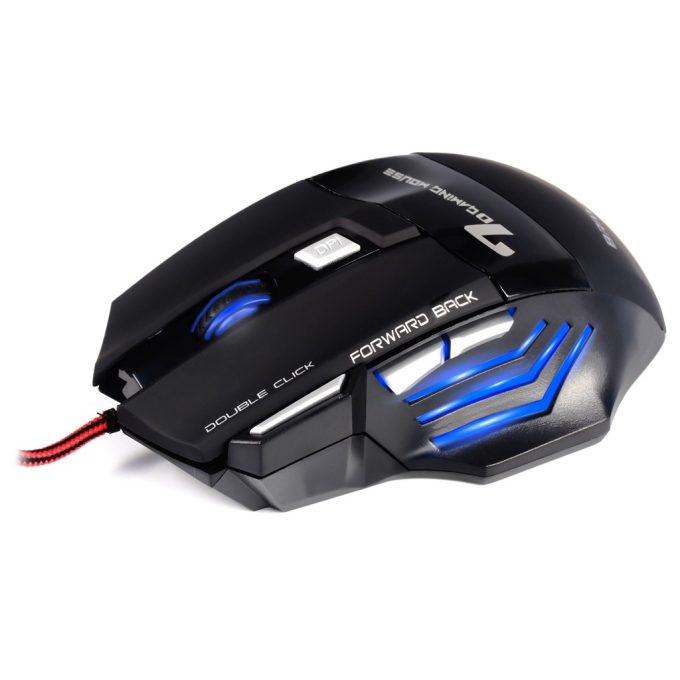 Mouse Gamer Laser X7 2400dpi Led Usb 7 Botões Profissional - Image 4