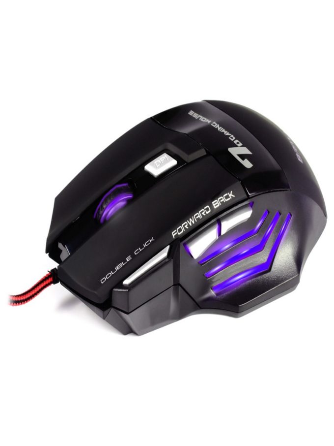 Mouse Gamer Laser X7 2400dpi Led Usb 7 Botões Profissional - Image 7