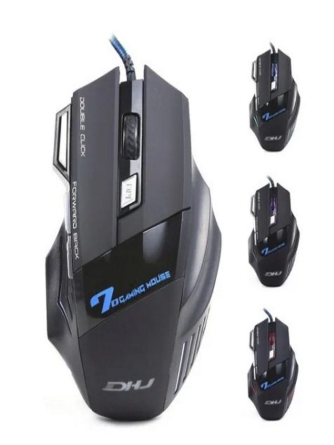 Mouse Gamer Laser X7 2400dpi Led Usb 7 Botões Profissional - Image 8