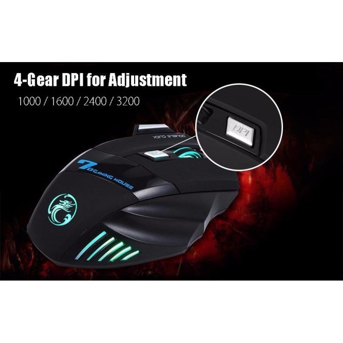 Mouse Gamer Laser X7 2400dpi Led Usb 7 Botões Profissional - Image 3