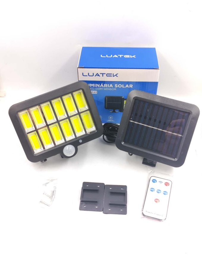 Luminária Solar Com Sensor Para Jardim Externa Prova D'água Luz Led Solar Lâmpada COM CABO 480CM - Image 4