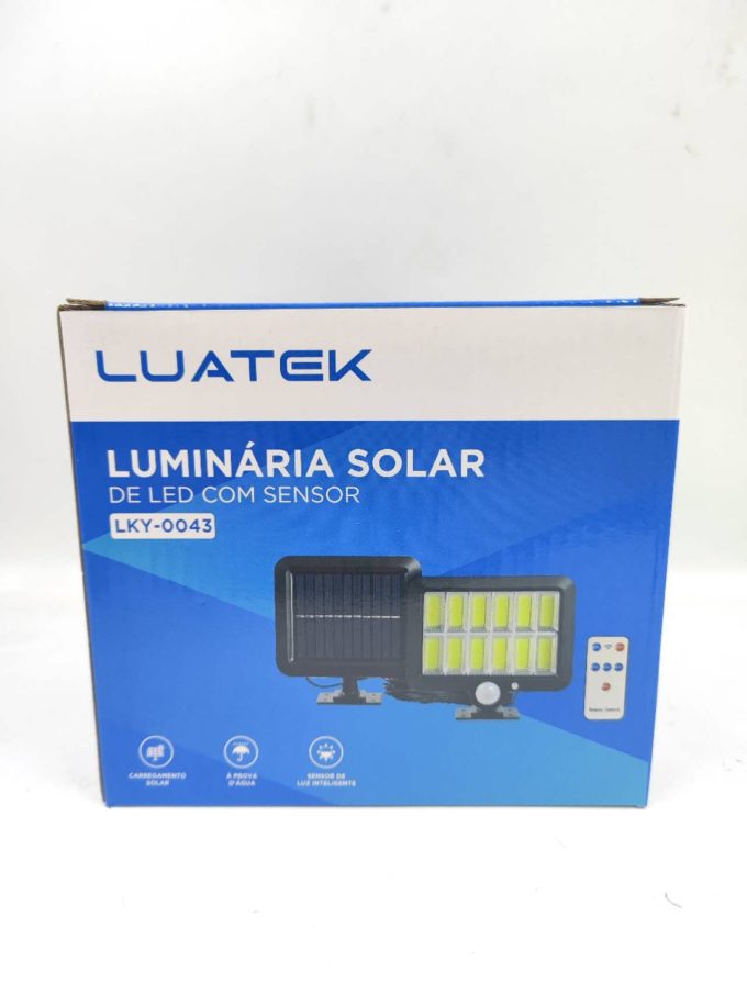 Luminária Solar Com Sensor Para Jardim Externa Prova D'água Luz Led Solar Lâmpada COM CABO 480CM - Image 5