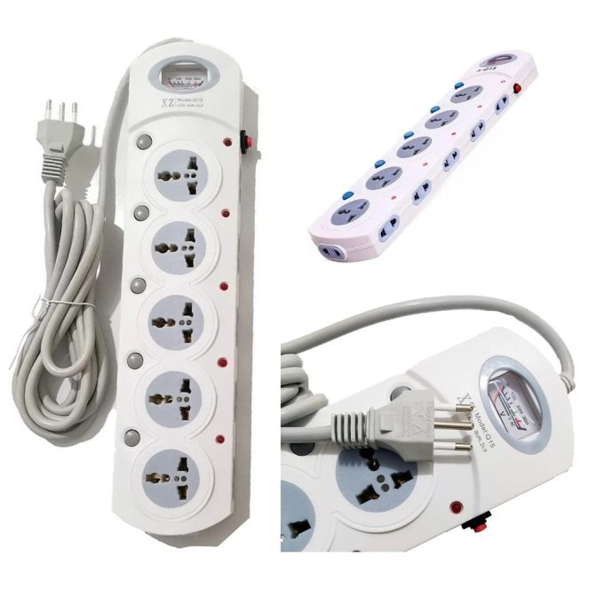 Filtro De Linha Universal 15 Tomadas Interruptor Extensao bm-8689