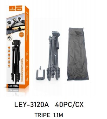 Tripé Suporte para Câmera e Celular 1.1M LEHMOX LEY-3120A