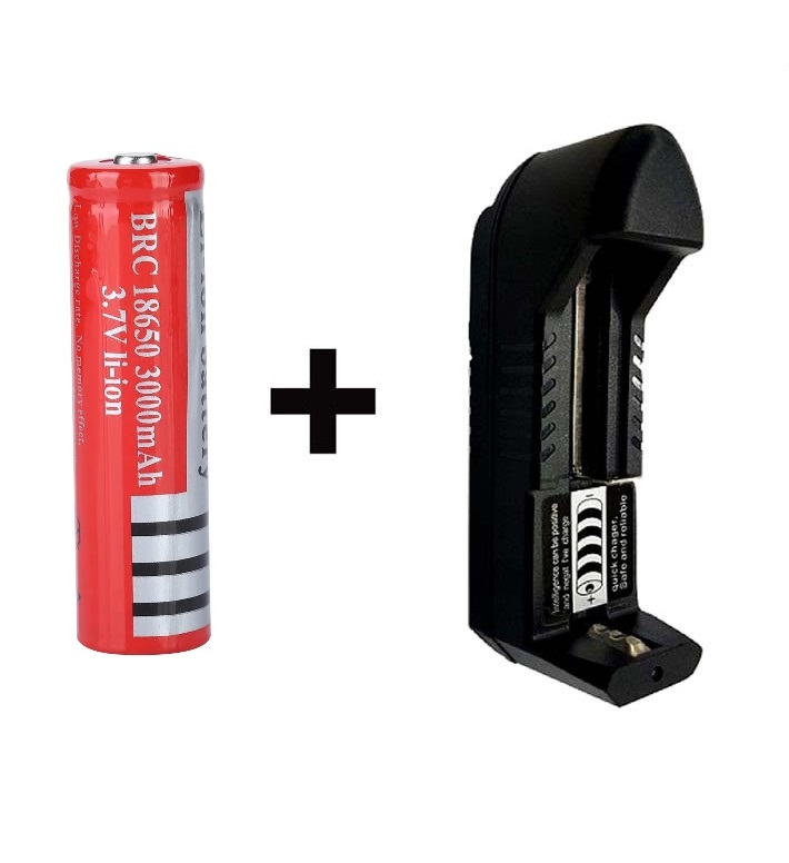 Carregador Regulável Bateria Simgle 18650 18500 16430 14500