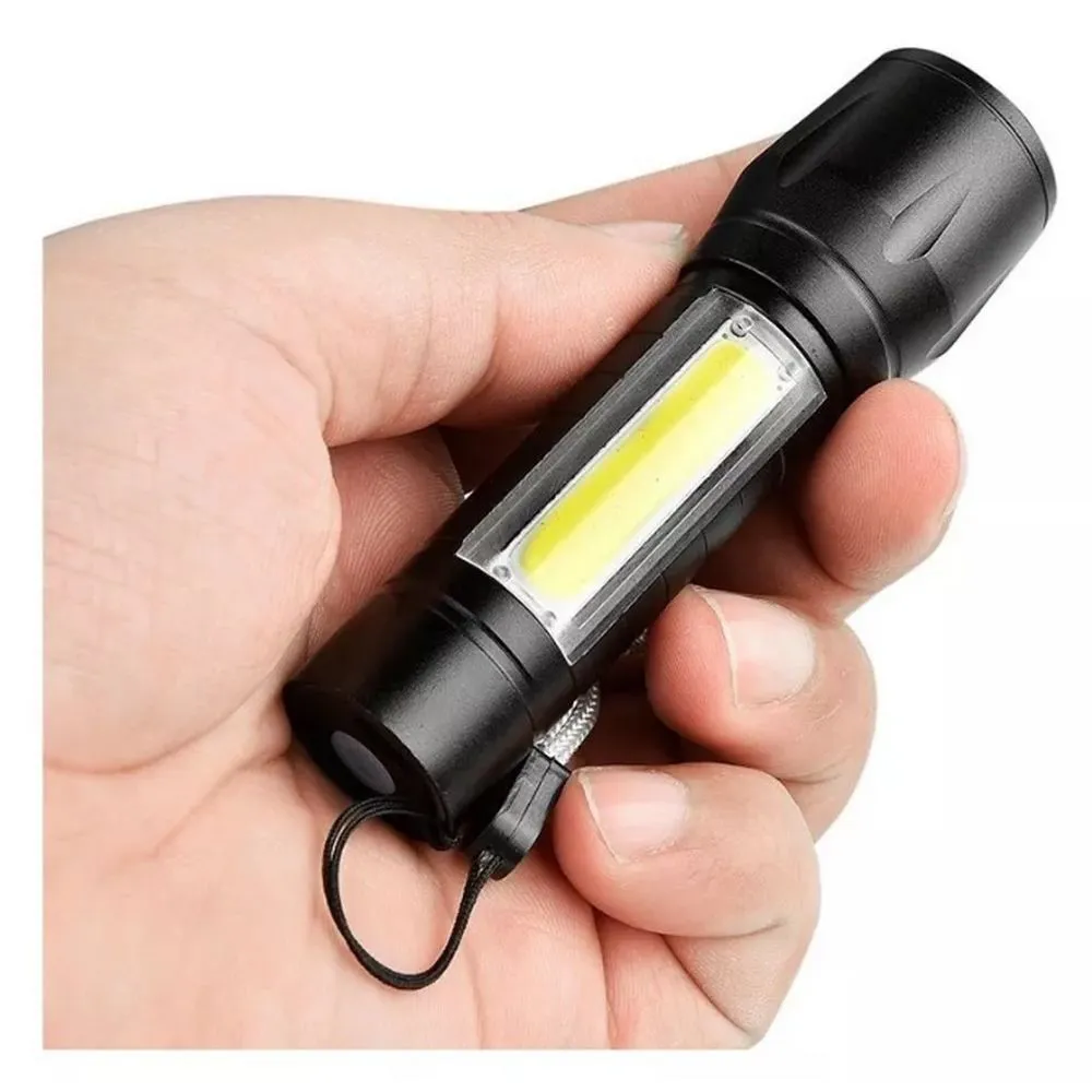 Lanterna Lampião Mini Usb Hz-03-1027 c/ Estojo