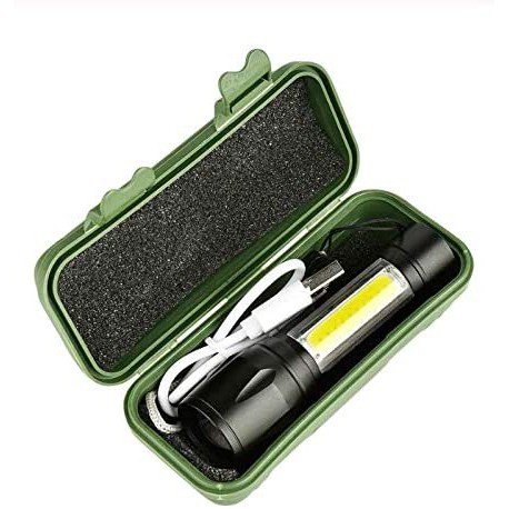 Lanterna Lampião Mini Usb Hz-03-1027 c/ Estojo