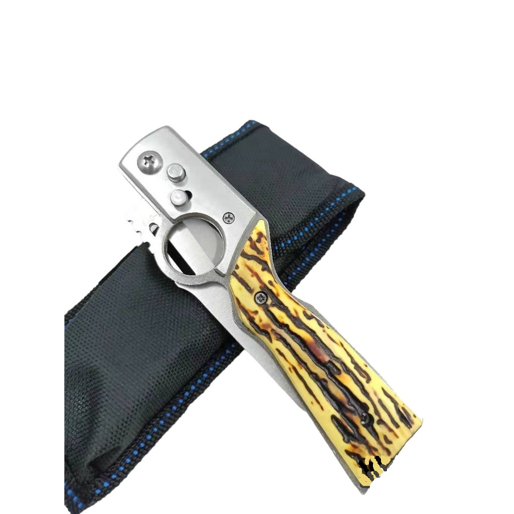 D13 Canivete Tático Militar Automático Saque Rápido 25cm Pesca Camping Trilha