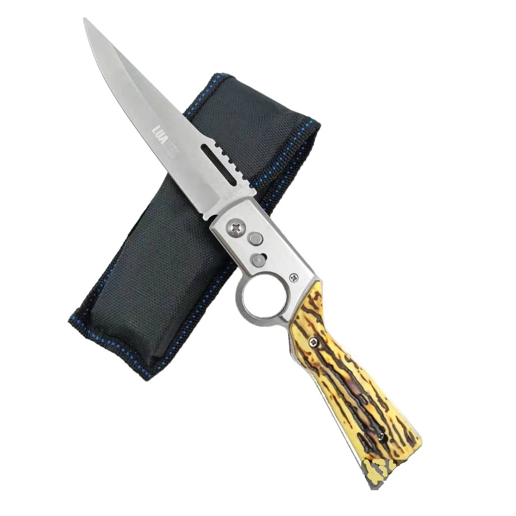 D13 Canivete Tático Militar Automático Saque Rápido 25cm Pesca Camping Trilha