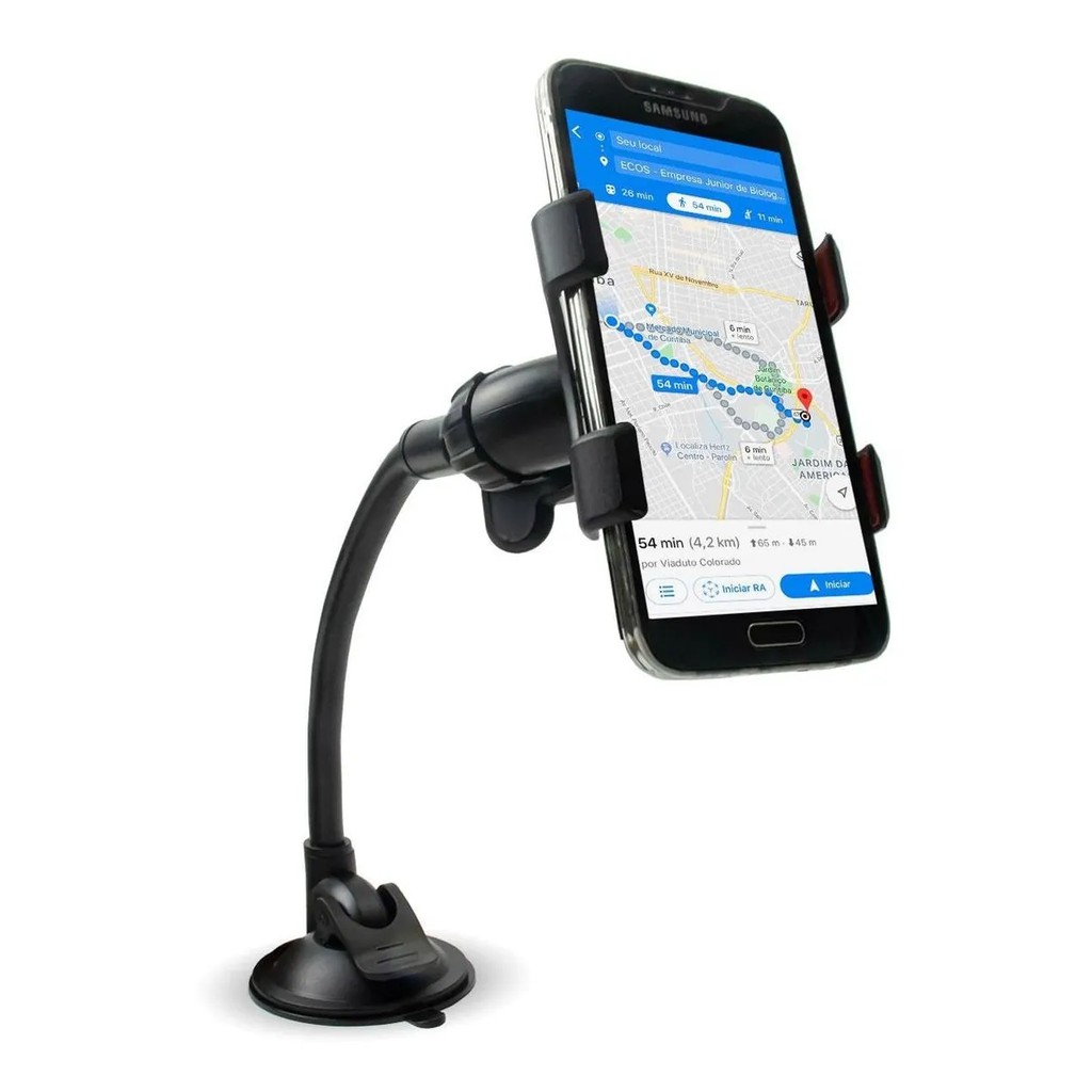 Suporte de Celular Para Carro Veicular com Ventosa para Vidro Universal