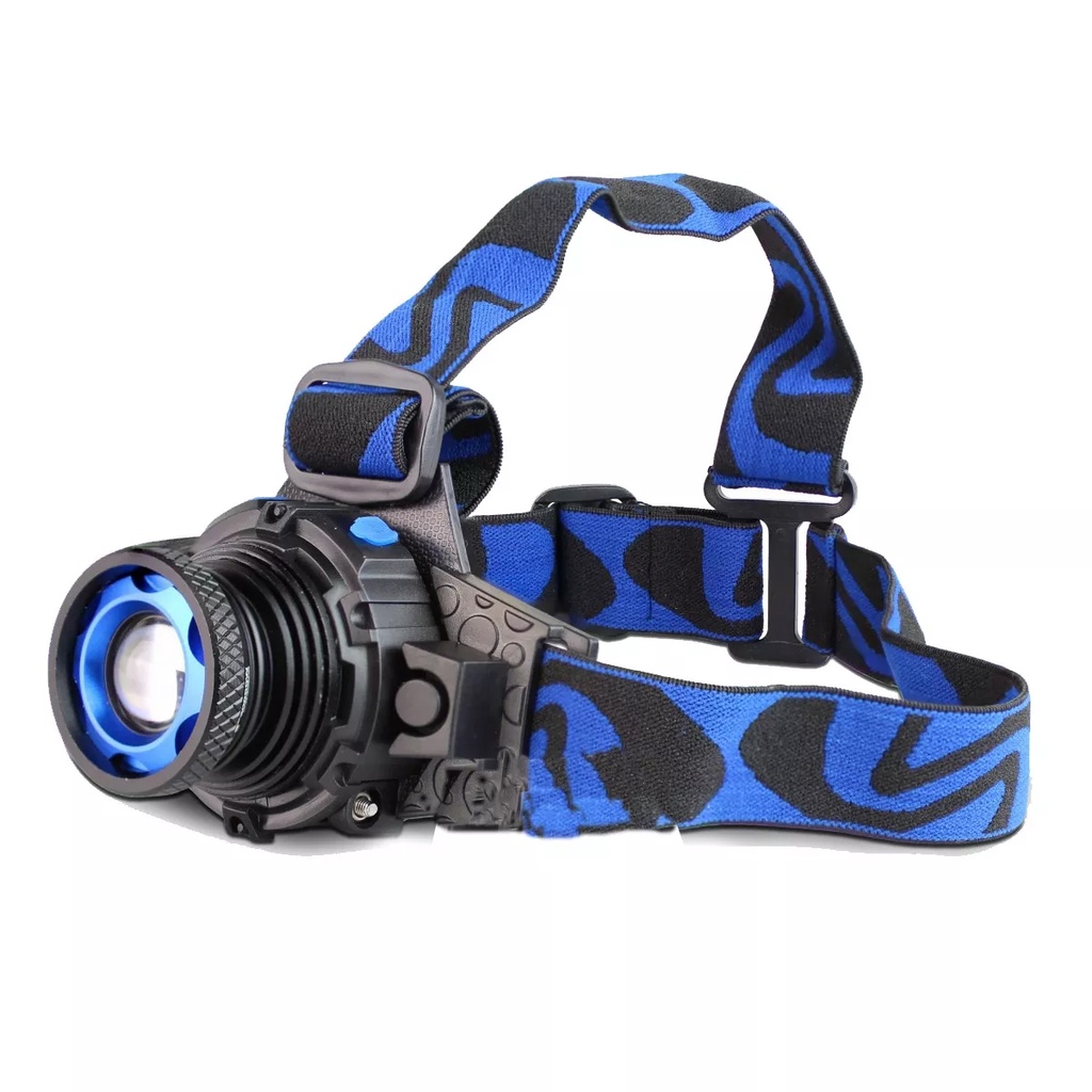Lanterna de Cabeça com LUZ LED 3 Modos para Acampamentos/Esportes/Lanterna recarregável 0349