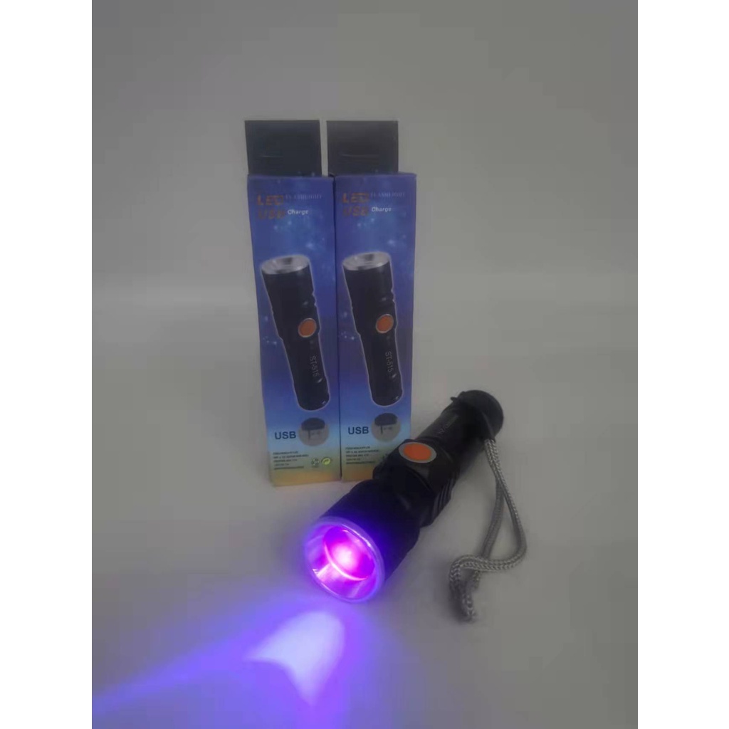 Lanterna Tatica Led Uv LUZ Negra + Led Cob Branco Para Escorpião nota original
